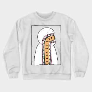 An entire baguette Crewneck Sweatshirt